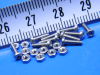 Screw+nut inox 0-80 UNF x 1/4"  (10pcs.)