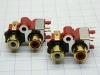 Audio chassis mount RCA female gold plated  (n.2pcs.)