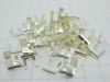 Housings silver plated mm.4,  wire 6mmq. (n.20pcs.)