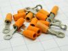 Housings Teflon orange insulated  mm.3,  wire 1,5mmq. (n.12pcs.)