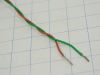 Cable 2xAWG24 Tefzel twisted pair  red green  copper OFC tinned -  mt. 10)