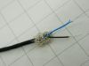 Cavo schermato 2xAWG34 Teflon nero argentato 2micron, Micro Signal Cable