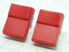 Push button  JEANRENAUD DMB red 1contact n.o.  pcb 19,5x15x10mm.  (n.2pcs.)