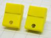 Pushbutton  JEANRENAUD DMB yellow 1contact n.o.  pcb  19,5x15x10mm.  (n.2pcs.)