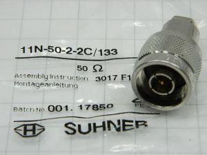 Coaxial connector N male SUHNER 11N-50-2-2C/133  