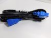 Power cable plug  IEC320C20 to IEC320C19 + USB  32A  3xAWG14  m.2,50