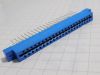 Connettore per scheda 44pin 2file contatti dorati passo mm.3,96