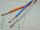 Cavo 3xAWG18 twistato teflon 3 colori rame OFC argentato