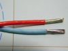 Cable 2xAWG14 PTFE insulated EN2267-009B020P nickel plated copper  