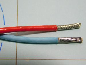 Cable 2xAWG14 PTFE insulated EN2267-009B020P nickel plated copper  
