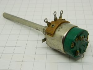 Wirewound potentiometer + switch 33ohm 2W LESA