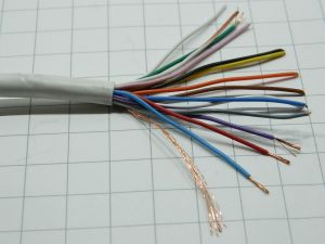 Shielded cable 12x0,22 flexible multicolor (m.100)