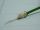 SHIELDED CABLE 1XAWG22 PTFE TEFLON GREEN SILVER PLATED 2MICRON (mt.100)