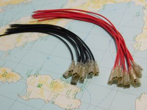 Faston cable red black (n.20pcs.)