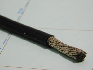 Wire AWG8 copper nickel plated PTFE black insulated