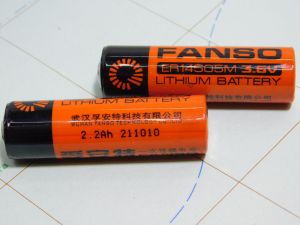 ER14505M  3,6V 2,2Ah  FANSO Lithium Manganese Battery  AA size (n.2pcs.)