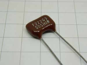 2200pF 500Vcc 1% capacitor MiAg SOSHIN F222G3