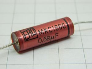 0,68MF 250Vdc axial capacitor ERO MKC1860 KN MIL