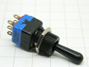 Toggle switch APEM 12148AK  2way  ON-OFF-ON (momentary) aircraft